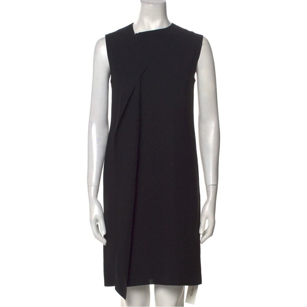 NWT Vince Asymmetrical Sleeveless Shift Dress Black Size 10
